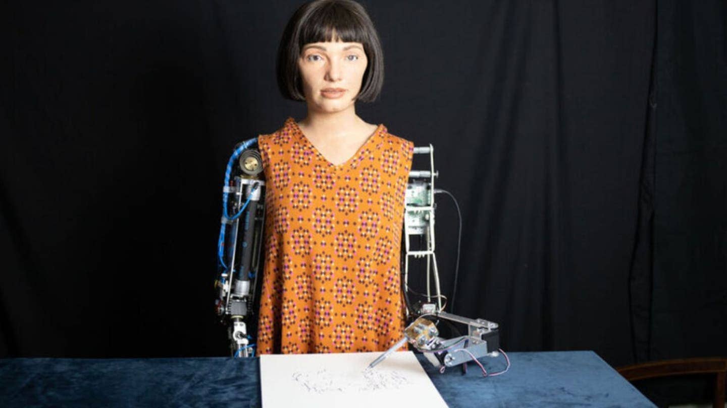 Would you buy art from the world’s first humanoid robot artist?